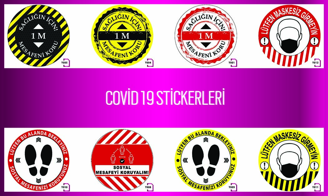 Covid 19 sticker