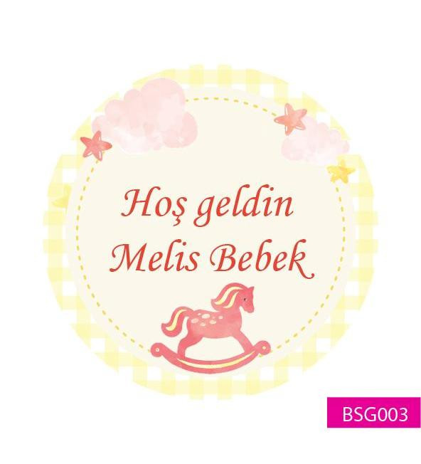 Hoş geldin Bebek Etiketi BSG003