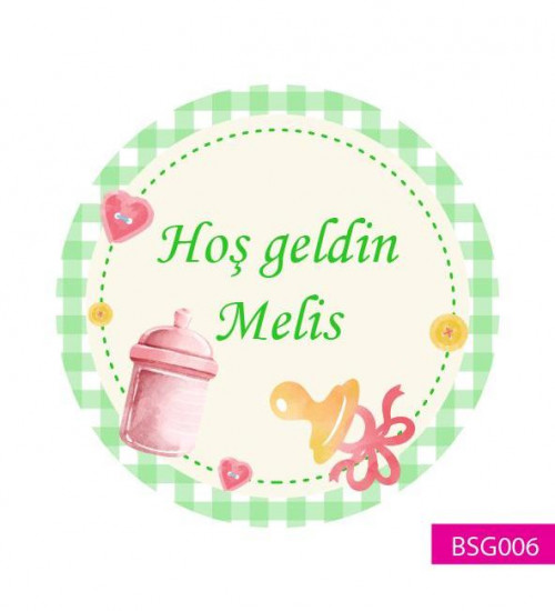 Hoş geldin Bebek Etiketi BSG006