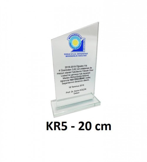 Kutulu Kristal Plaket
