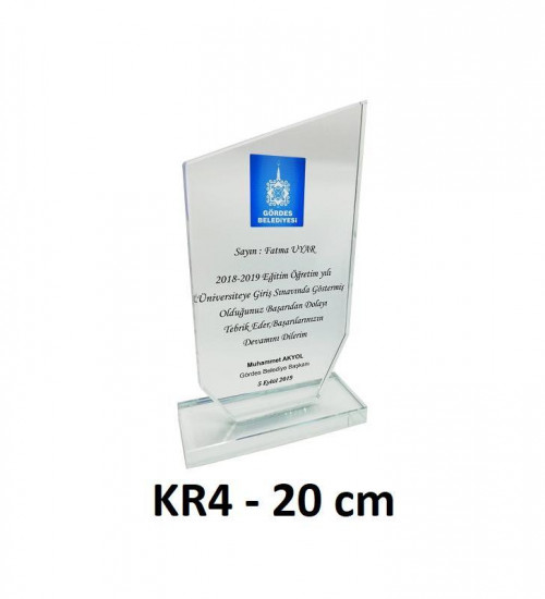 Kutulu Kristal Plaket