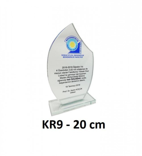 Kutulu Kristal Plaket